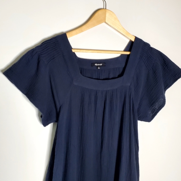 Madewell Dresses & Skirts - Madewell Lightspun Butterfly square neck mini dress Small In Great condition